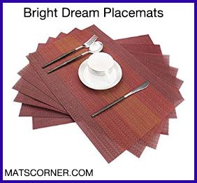 Bright Dream Round Placemats for Wooden Table