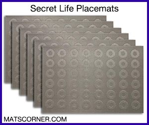 Secret Life Placemat Set - Best Vinyl Placemats