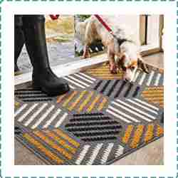 Color&Geometry Front Doormat for Hard Floor
